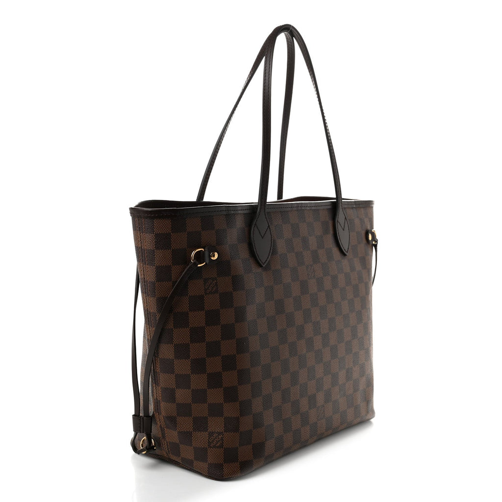 Damier Ebene Neo Neverfull MM Rose Ballerine