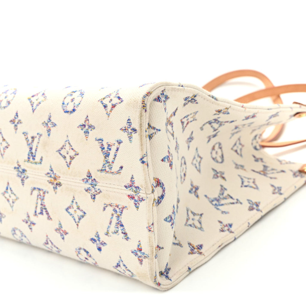 Monogram Jacquard Nautical Onthego MM Multicolor Beige