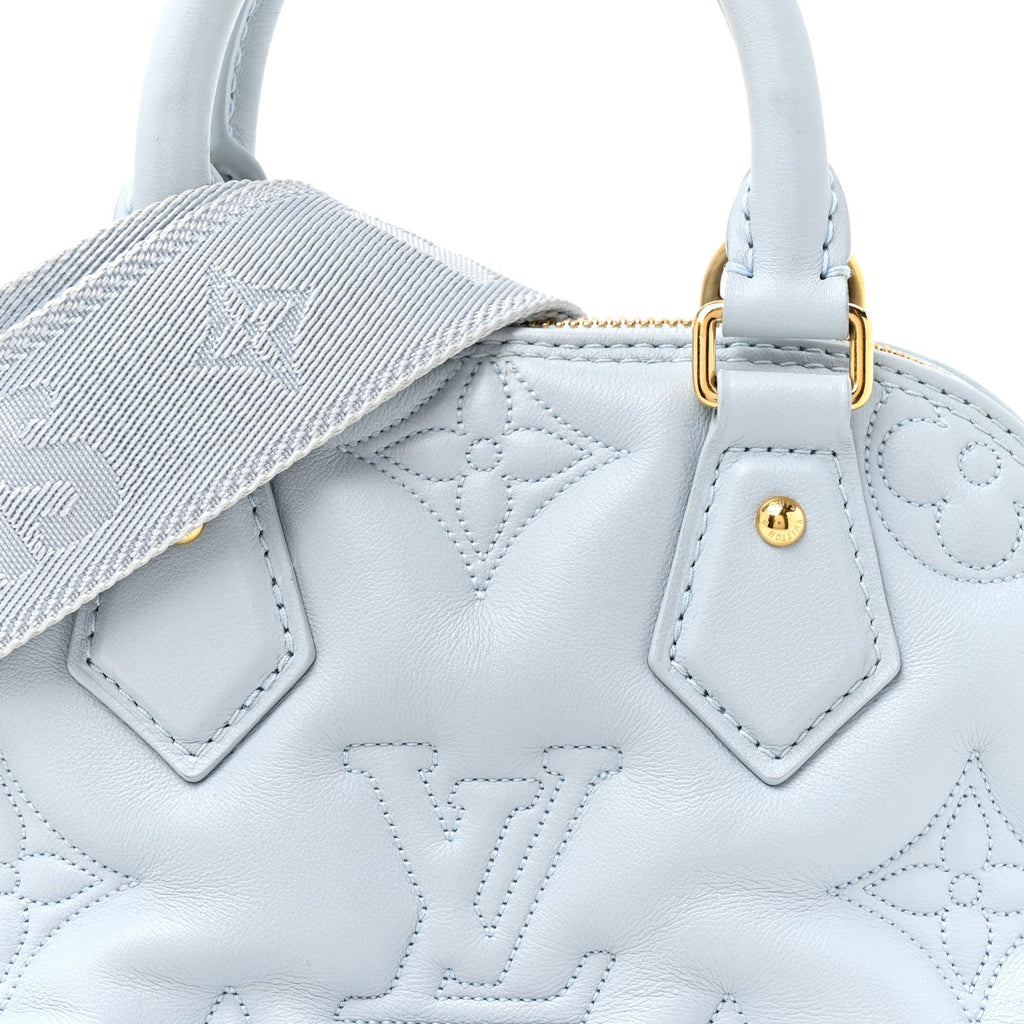 Calfskin Bubblegram Alma BB Ice Blue
