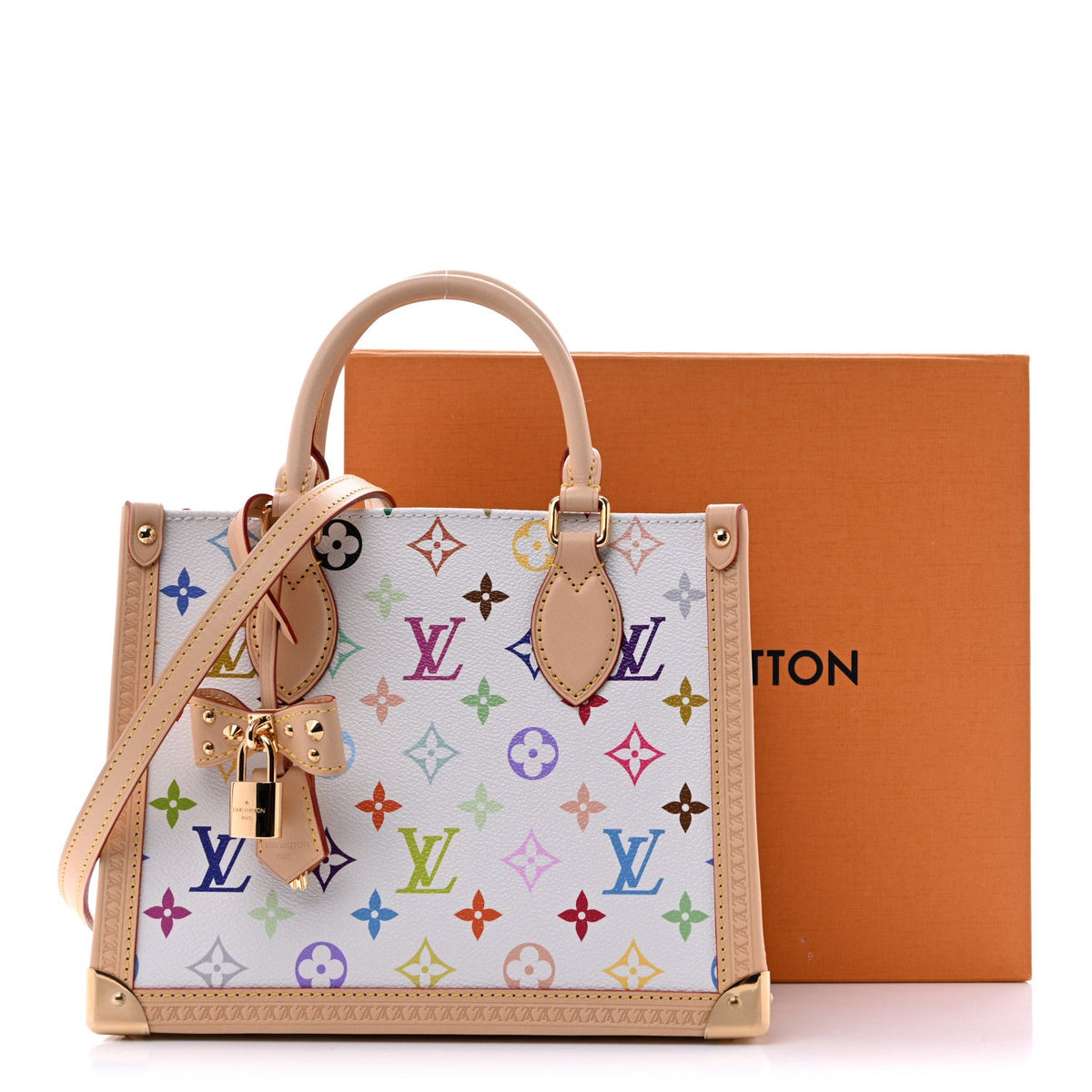 LV X TM Monogram Multicolor Onthego PM White