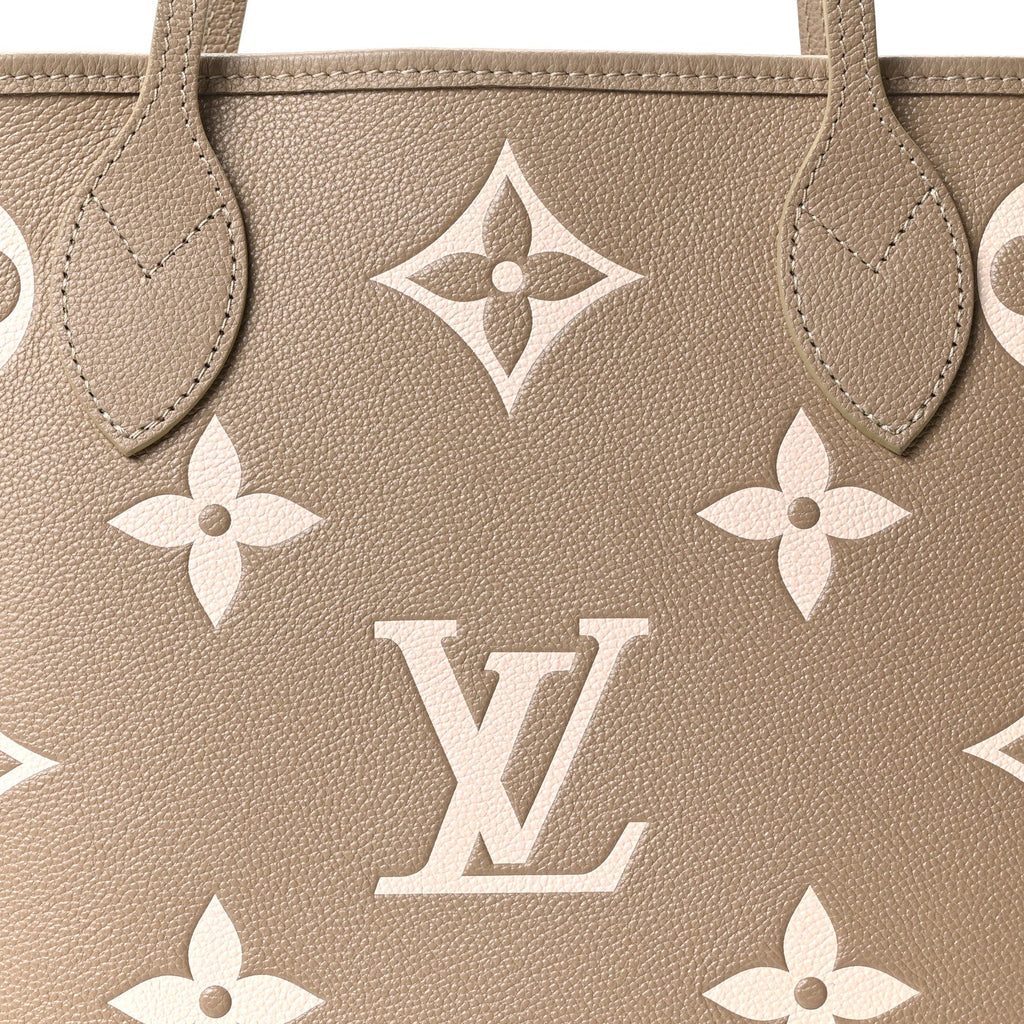 Empreinte Monogram Giant Neverfull MM Khaki Cream