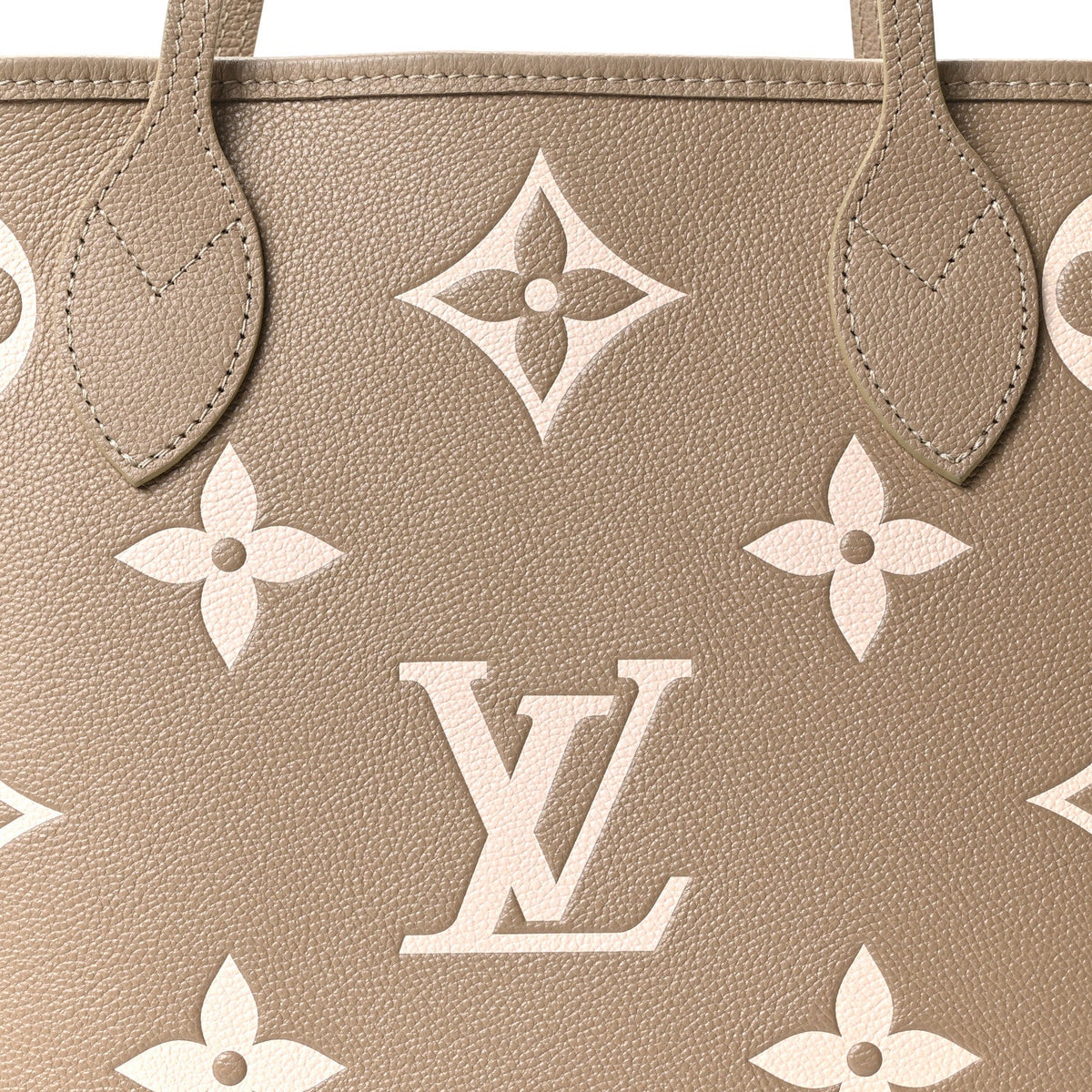 Empreinte Monogram Giant Neverfull MM Khaki Cream