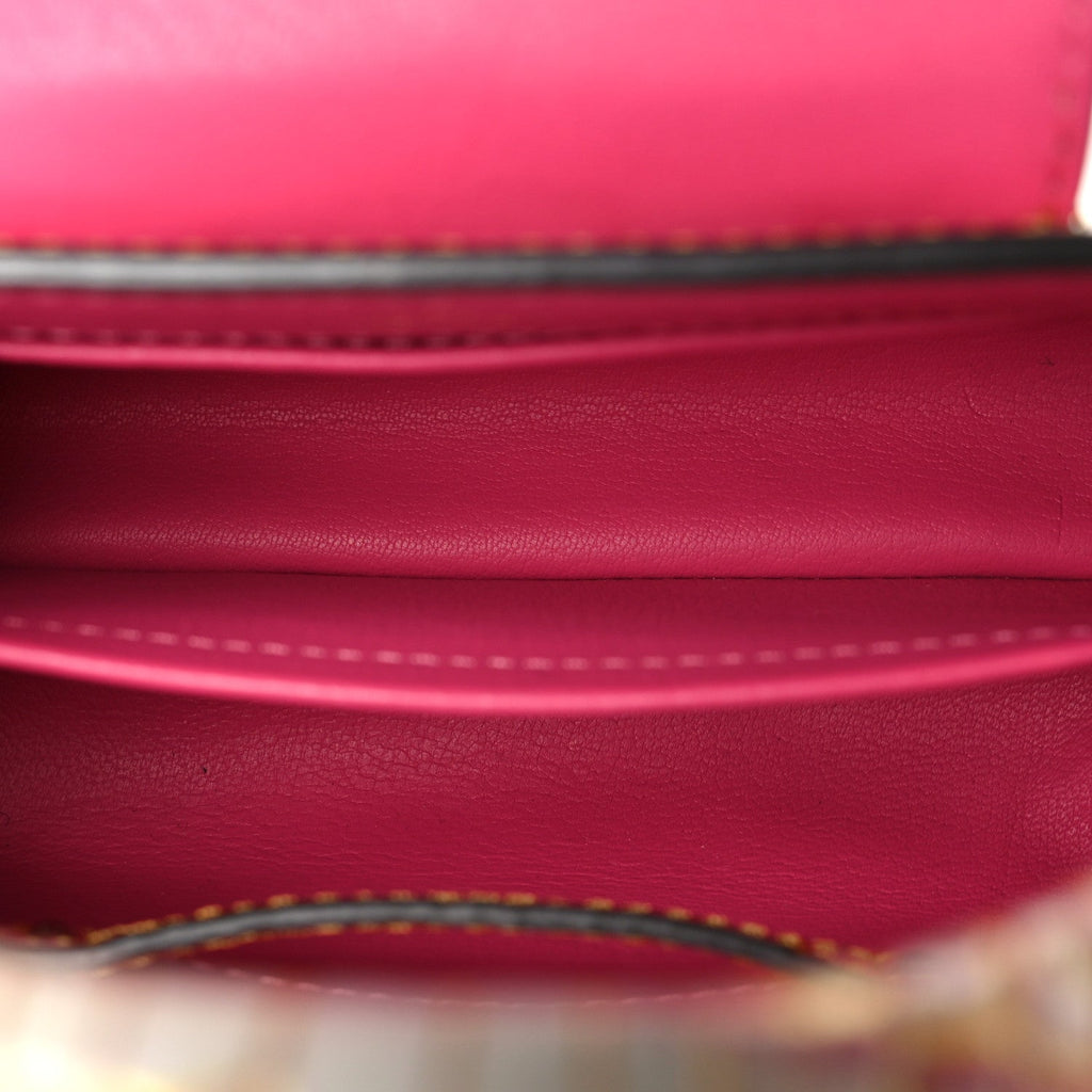 Crocodile Mini Capucines Sahara Rose