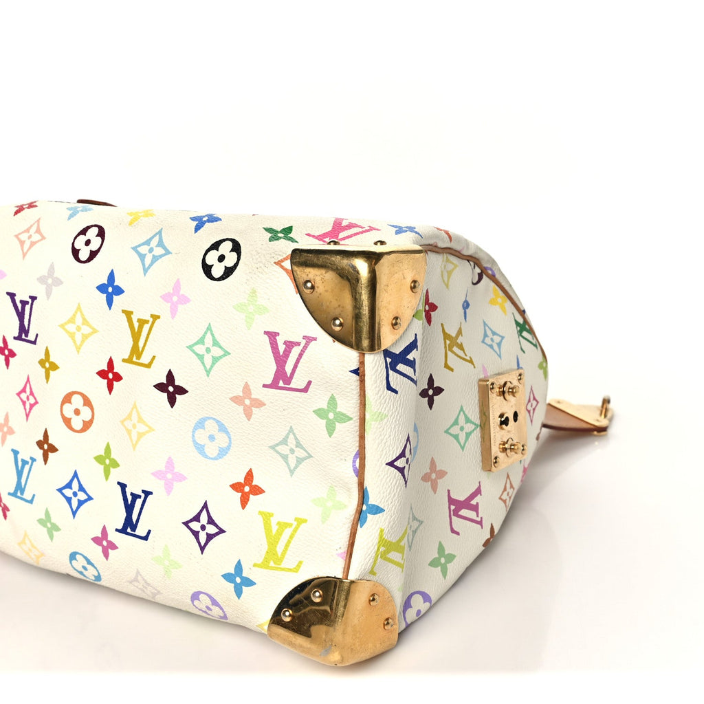 Monogram Multicolor Speedy 30 White