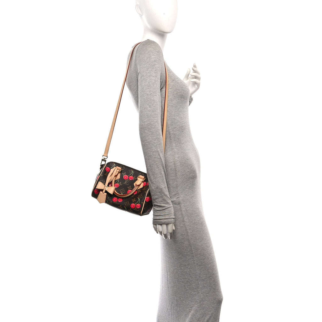LV X TM Monogram Cerises Speedy Bandouliere 20