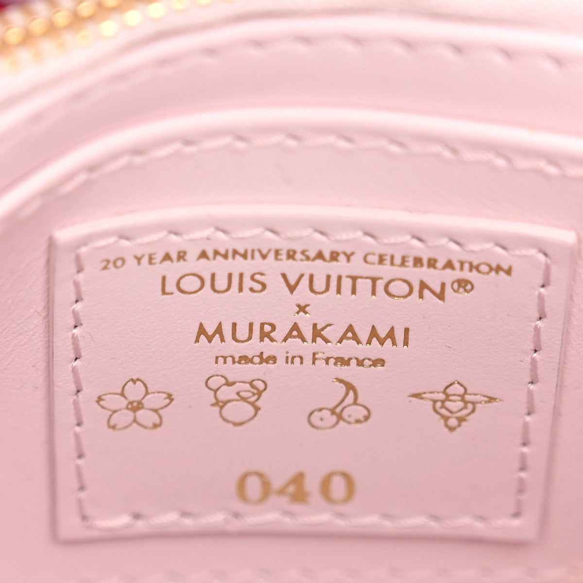 LV X TM Lambskin Beaded Embroidered Mini Cherry Blossom Capucines Pink