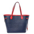 Epi Neverfull MM Indigo Coquelicot