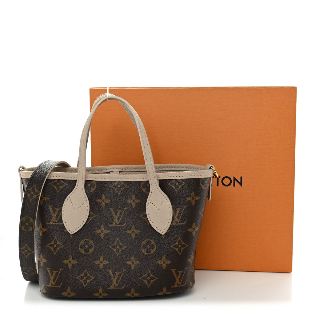 Monogram Neverfull Inside Out Bandouliere BB Limestone