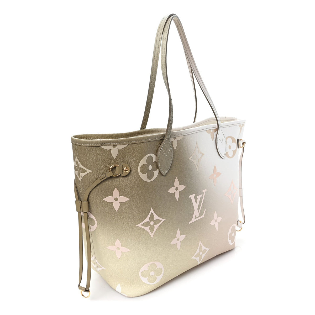 Monogram Giant Spring In The City Neverfull MM Sunset Kaki