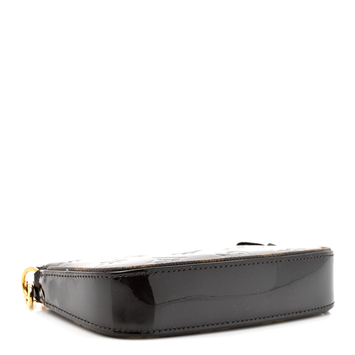 Vernis Monogram Mini Pochette Accessories Amarante