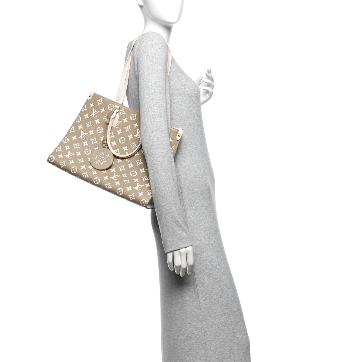 Empreinte Monogram Spring In The City Onthego MM Kaki Beige Cream