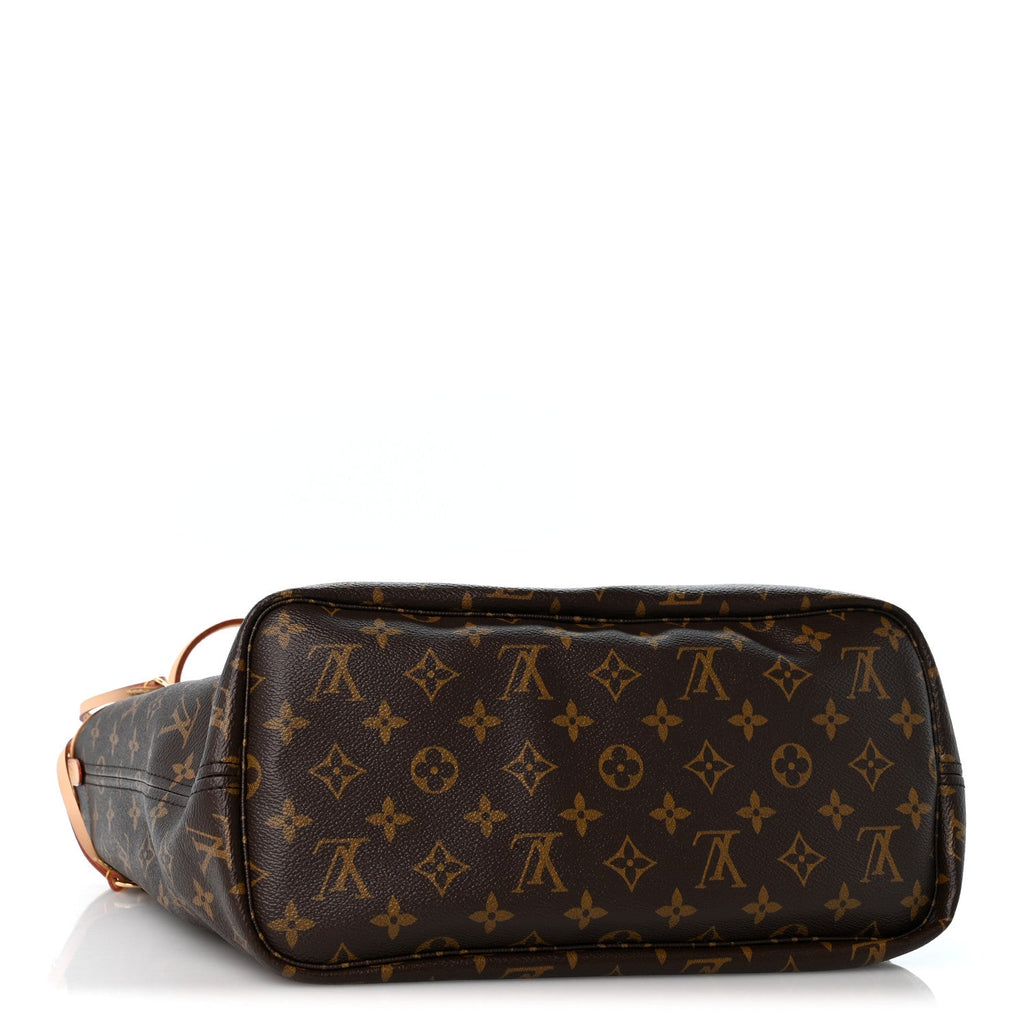 Monogram Inside Out Neverfull Bandouliere MM Rouge Sari