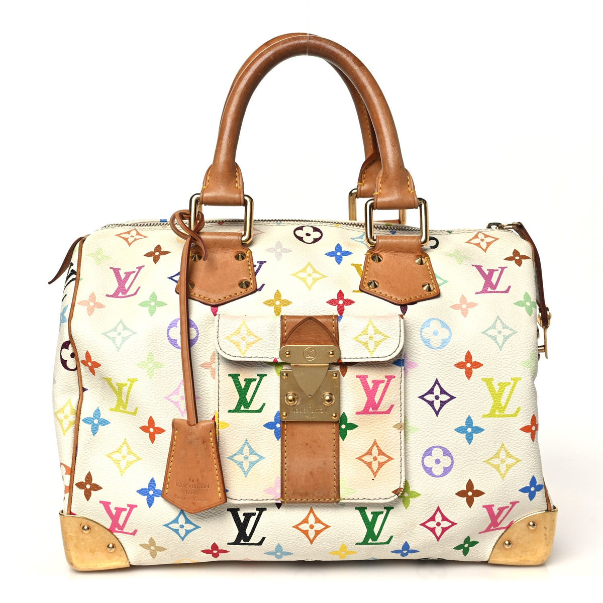 Monogram Multicolor Speedy 30 White
