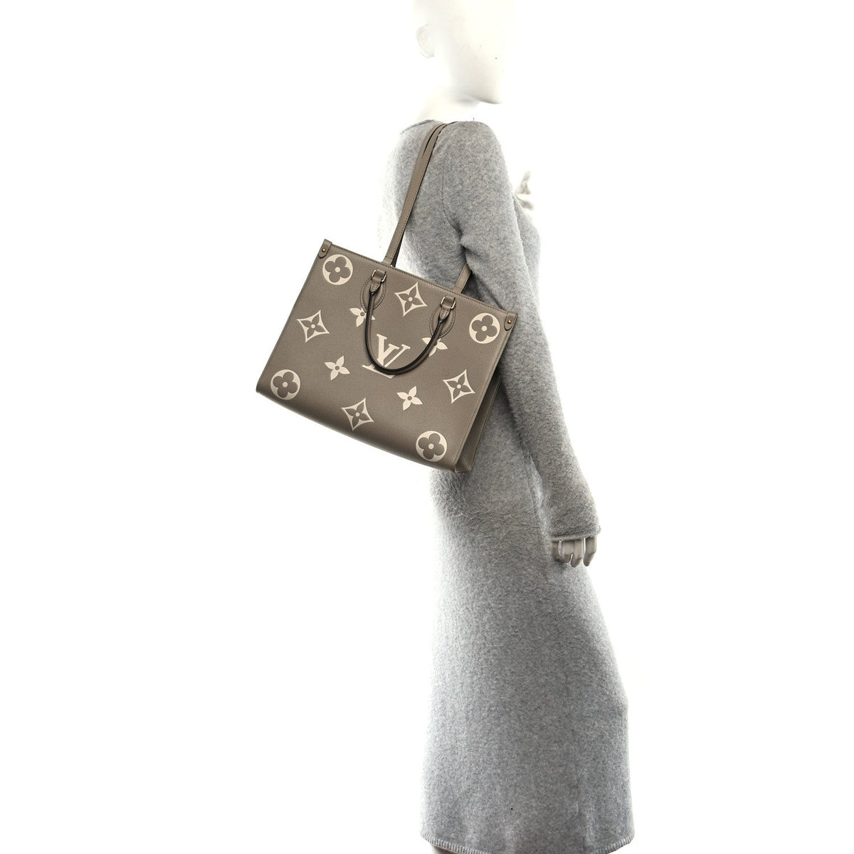 Empreinte Monogram Giant Onthego MM Tourterelle Creme