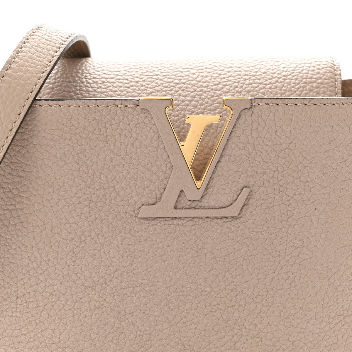 Taurillon Snakeskin Capucines PM Galet
