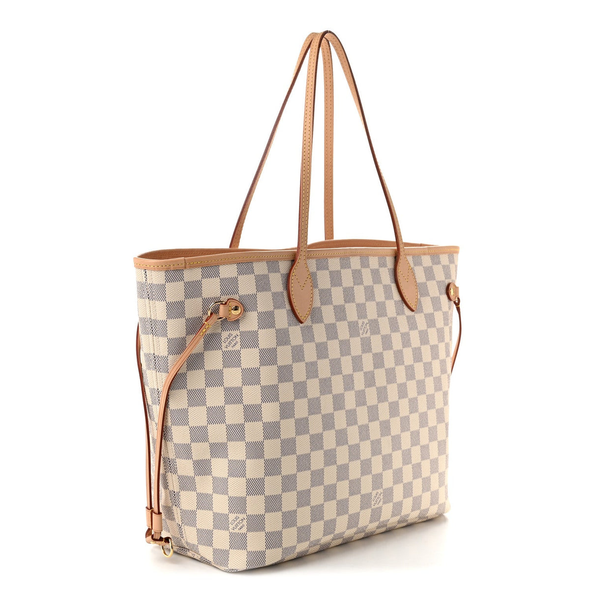 Damier Azur Neo Neverfull MM Rose Ballerine