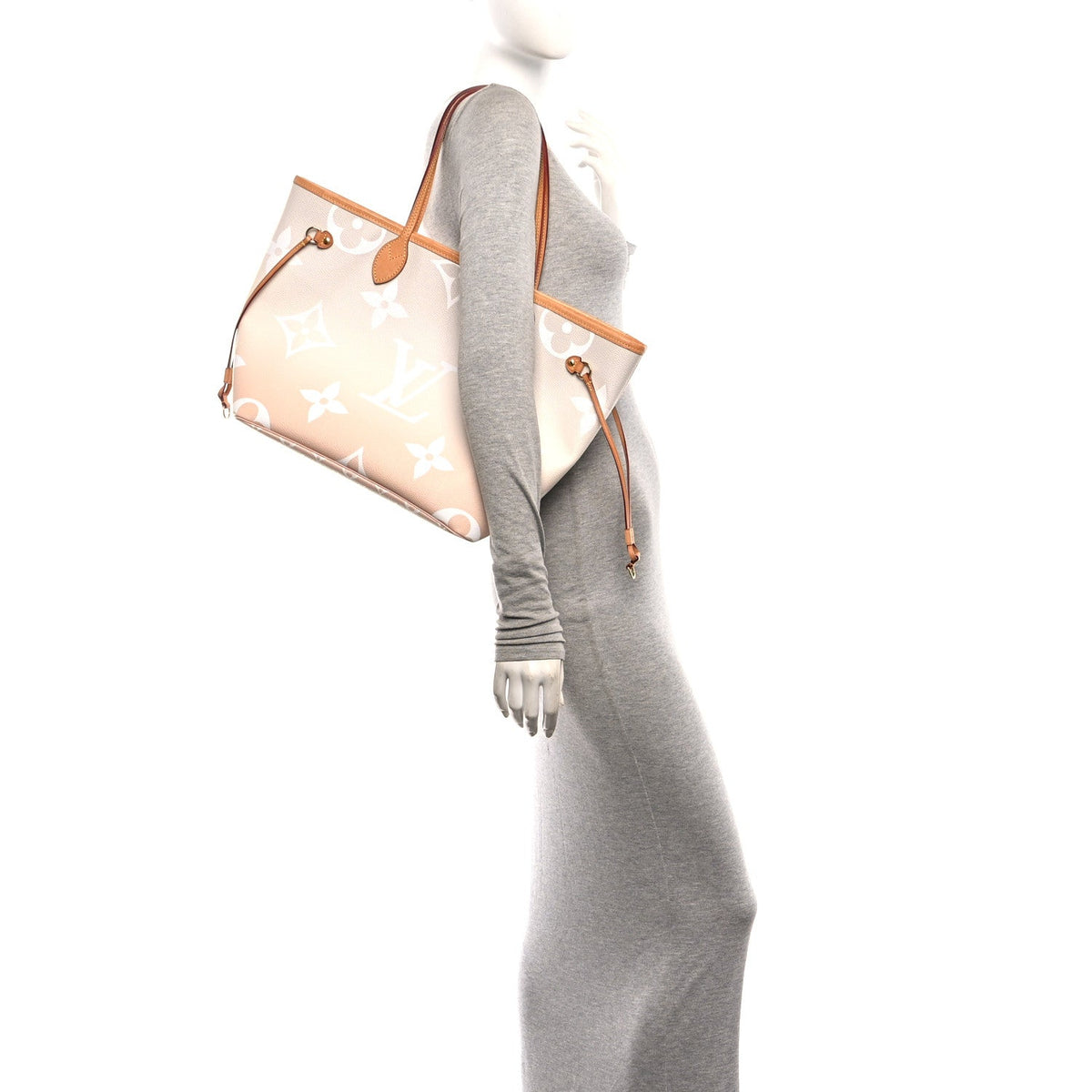 Monogram Giant By The Pool Neverfull MM Brume