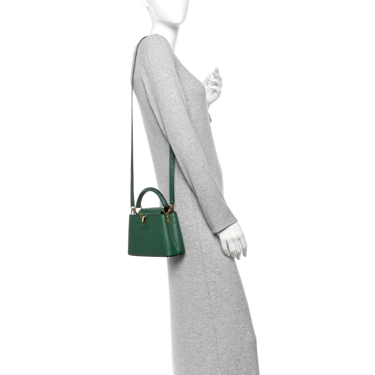 Ostrich Capucines Mini Mint