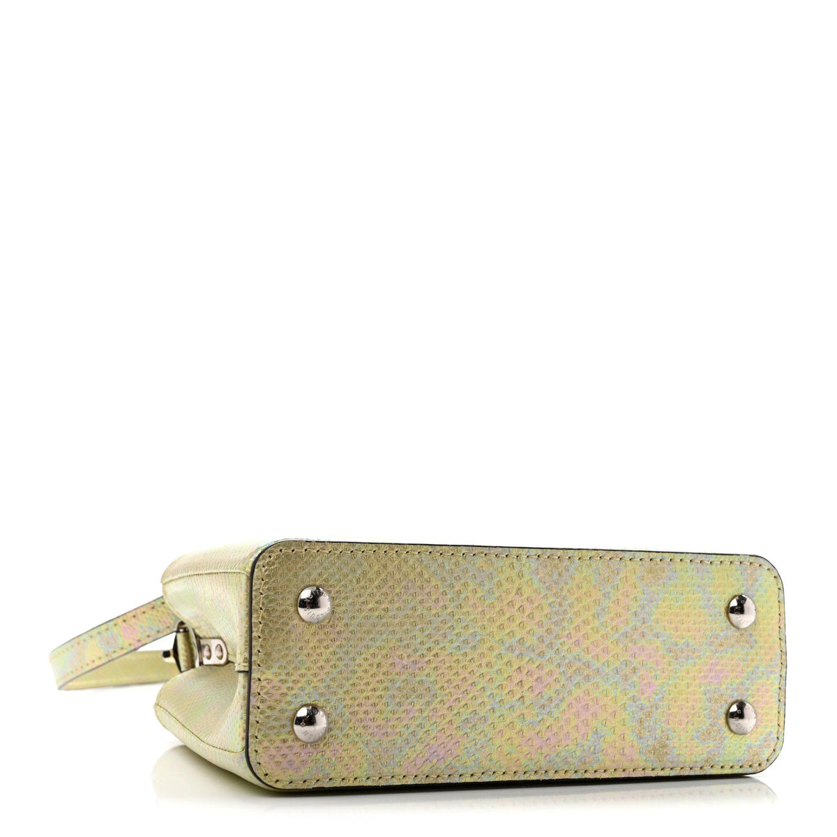 Iridescent Karung Capucines Mini Petrol
