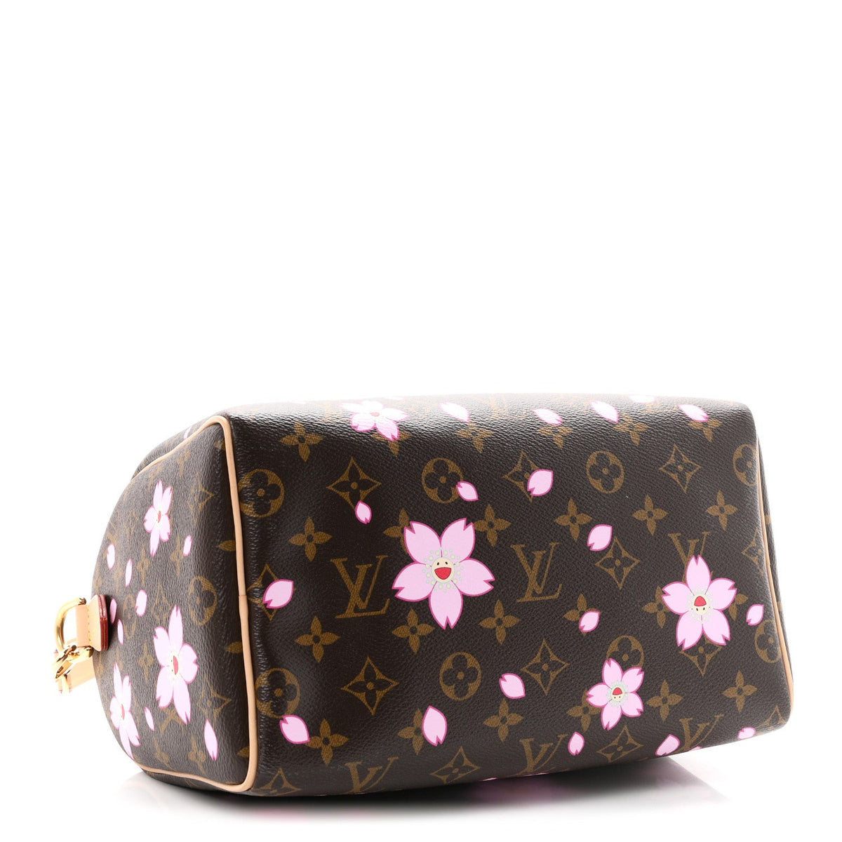LV X TM Monogram Cherry Blossom Speedy Bandouliere 25 Sakura Brown