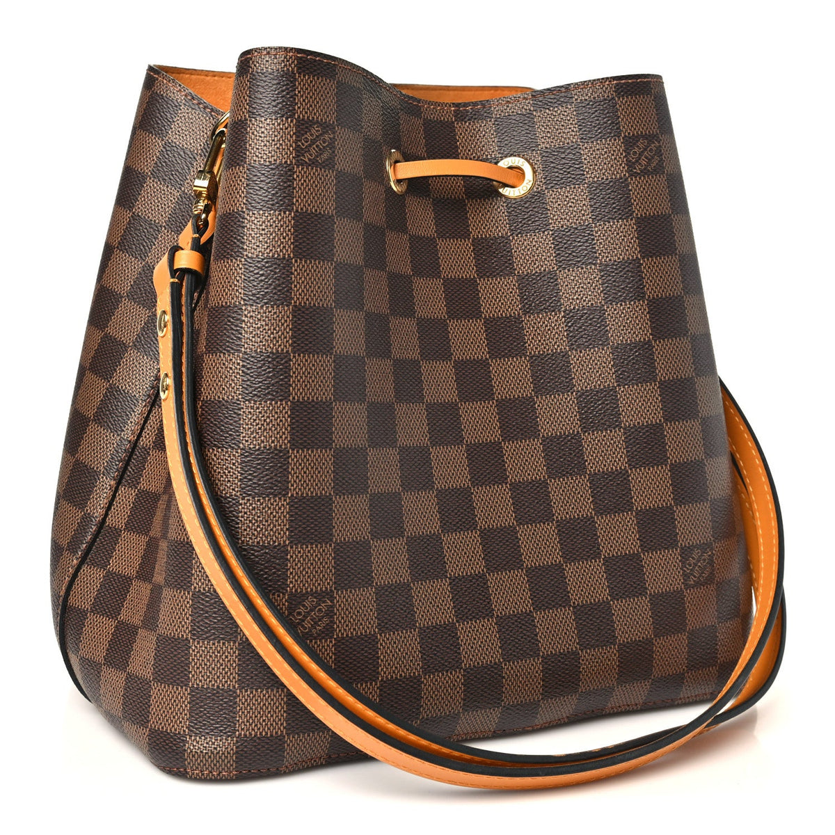 Damier Ebene Neonoe MM Safran