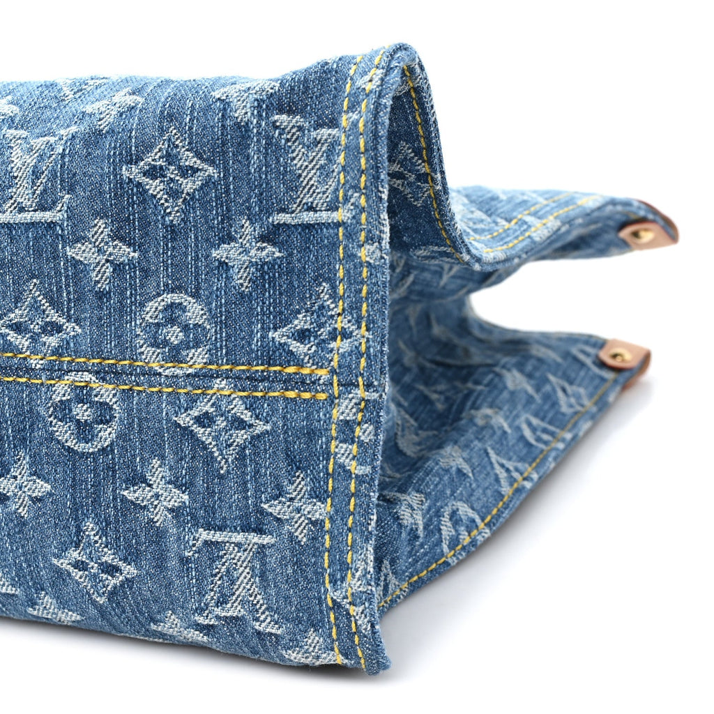 Monogram Denim Onthego MM Blue