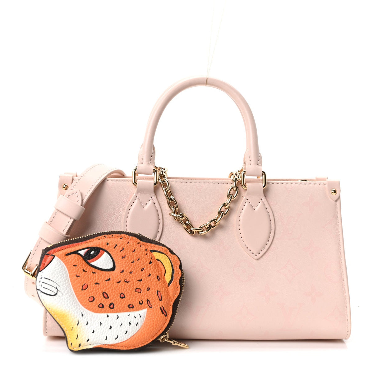 Calfskin OnTheGo East West Pearl Pink