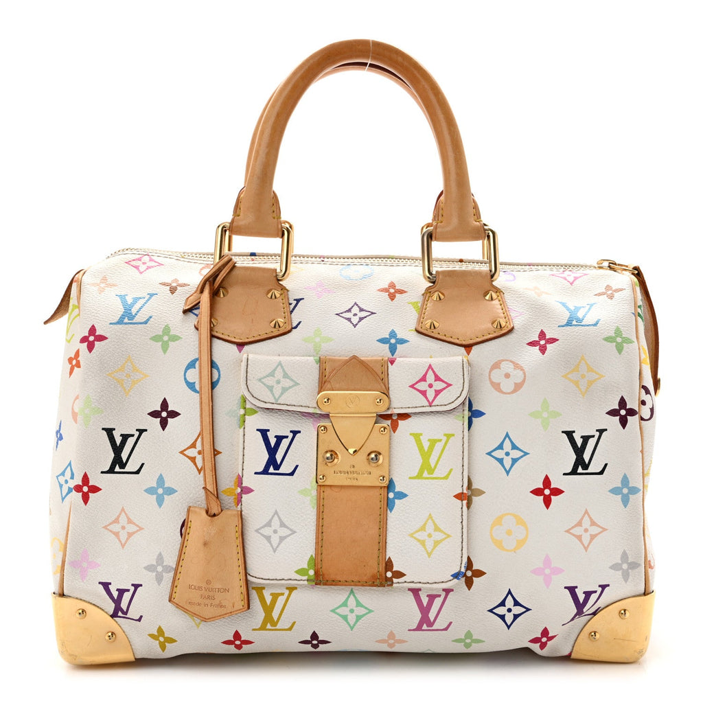 Monogram Multicolor Speedy 30 White
