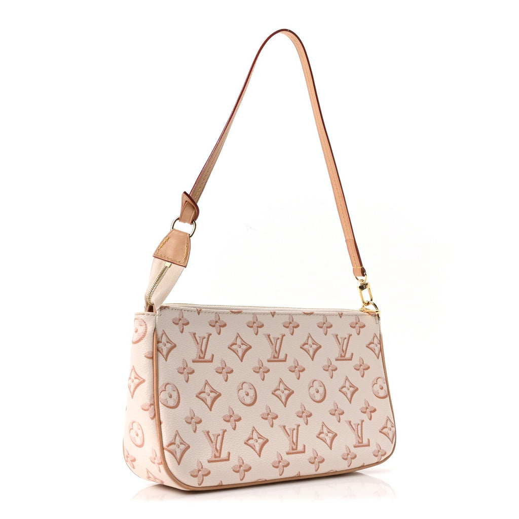 Monogram Fall For You Maxi Multi Pochette Accessories Beige Clair