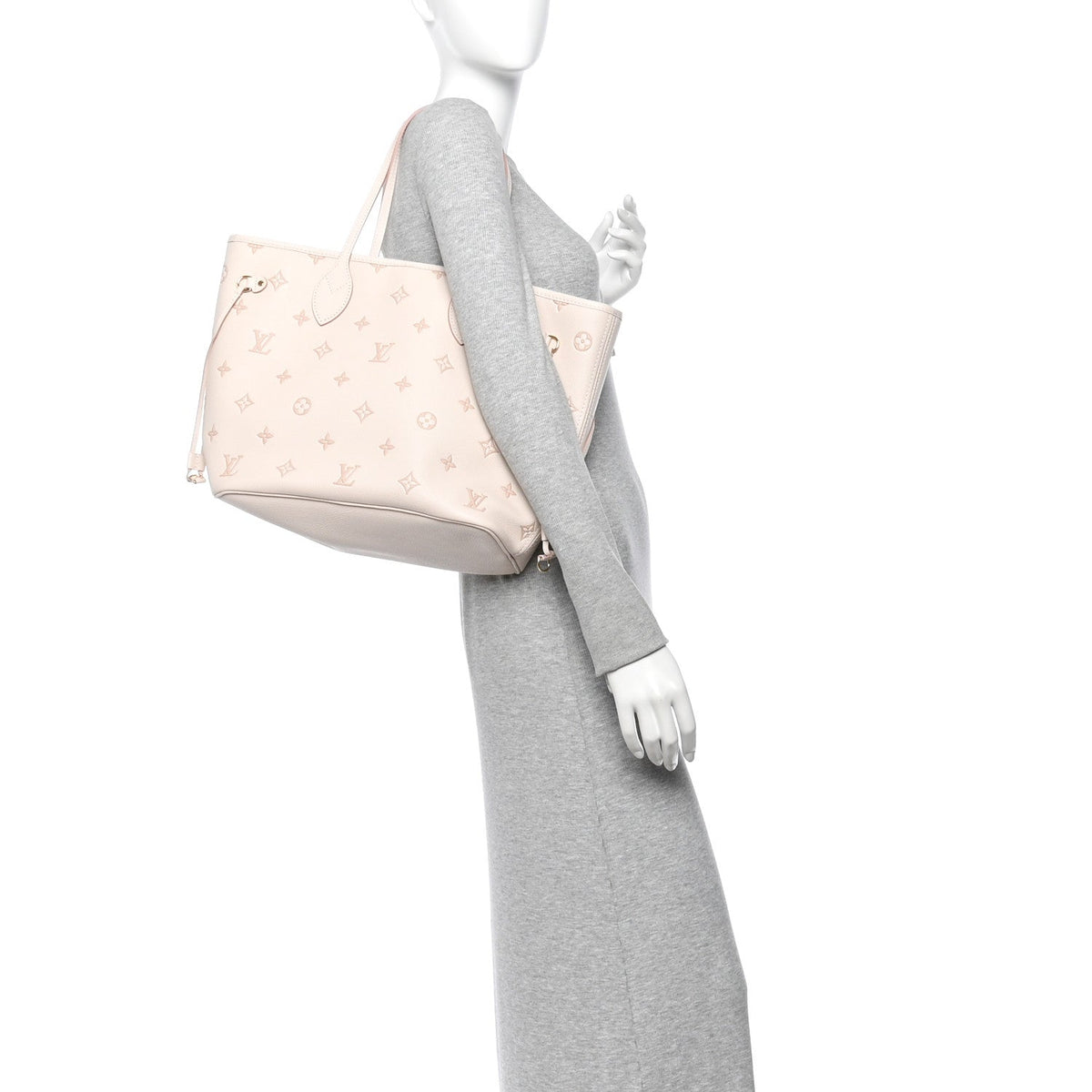 Monogram Debossed Neverfull MM Eden