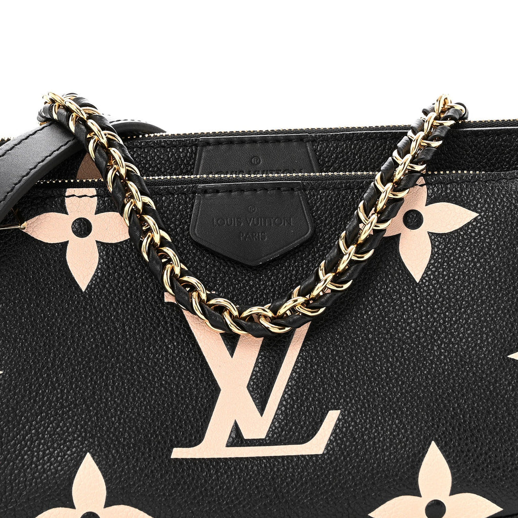 Empreinte Monogram Giant Multi Pochette Accessories Black Beige