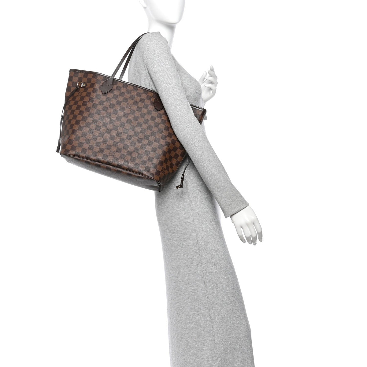 Damier Ebene Neo Neverfull MM Rose Ballerine