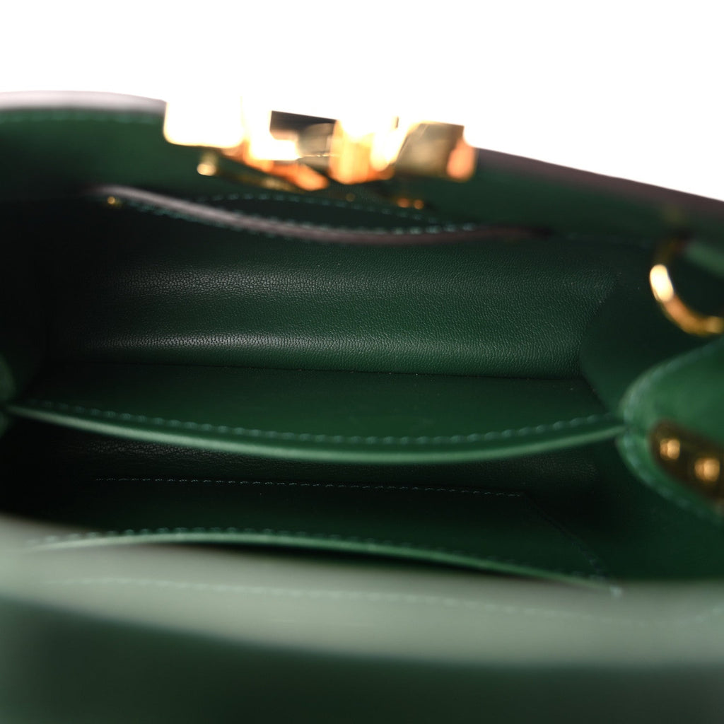 Ostrich Capucines Mini Mint
