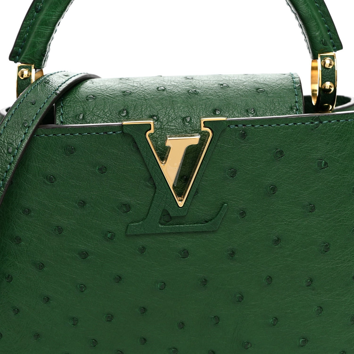 Ostrich Capucines Mini Mint