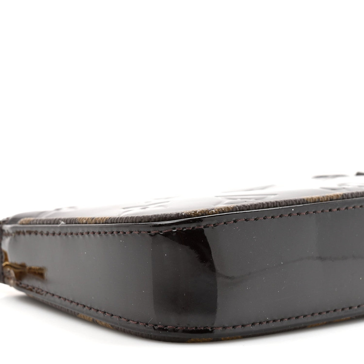 Vernis Monogram Mini Pochette Accessories Amarante