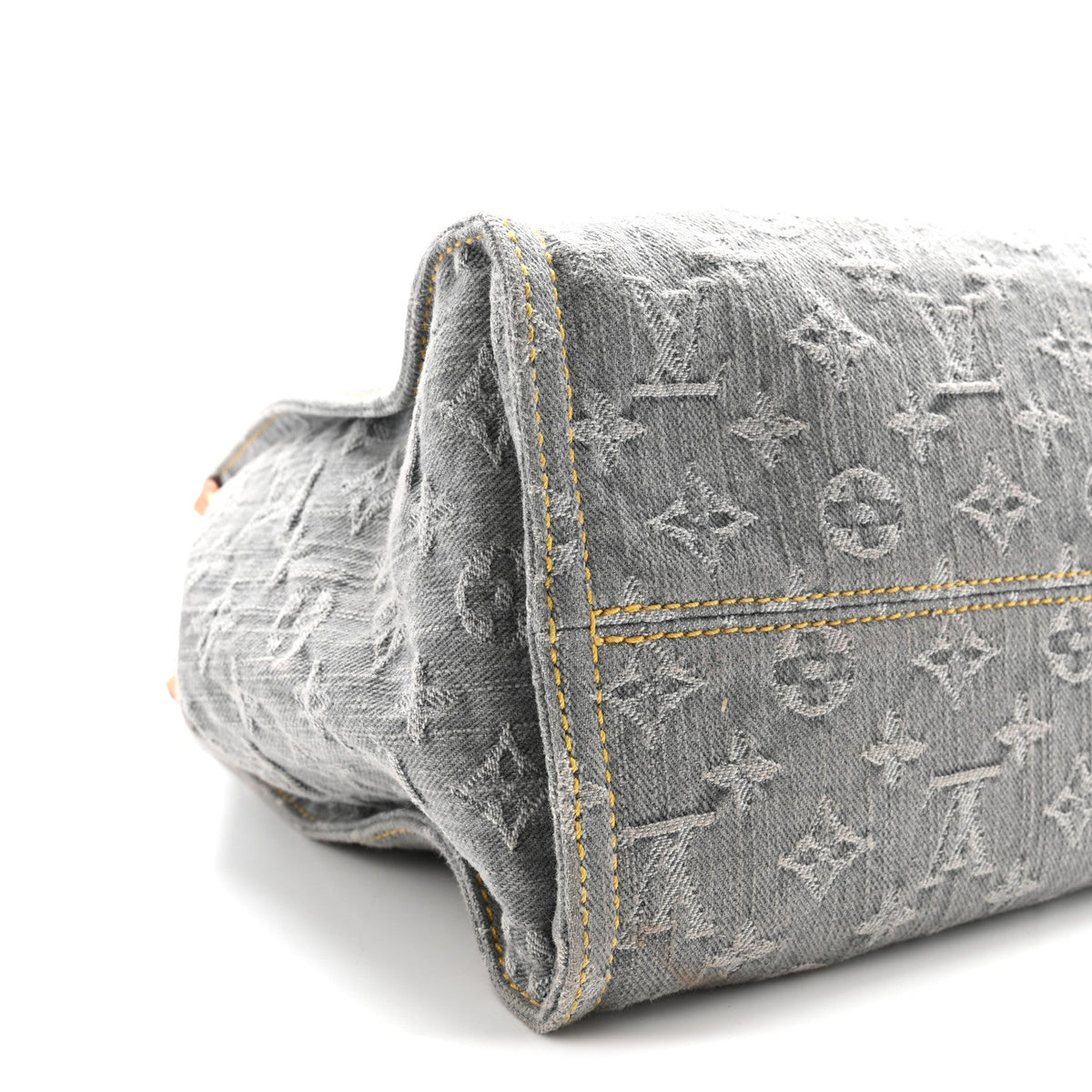 Monogram Denim Onthego MM Washed Grey