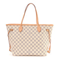 Damier Azur Neo Neverfull MM Rose Ballerine