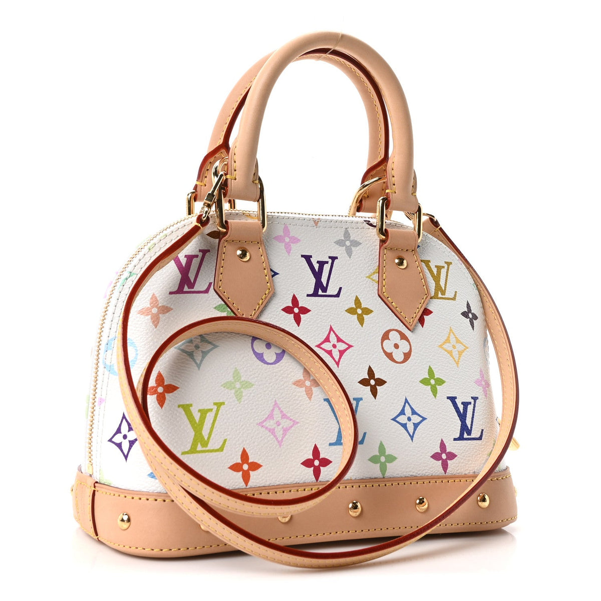 LV x TM Monogram Multicolor Alma BB White
