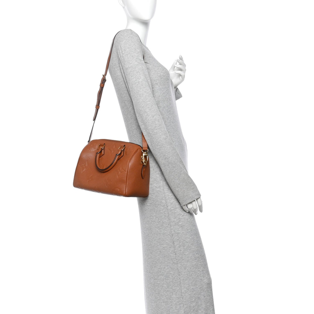 Empreinte Monogram Giant Speedy Bandouliere 25 Cognac