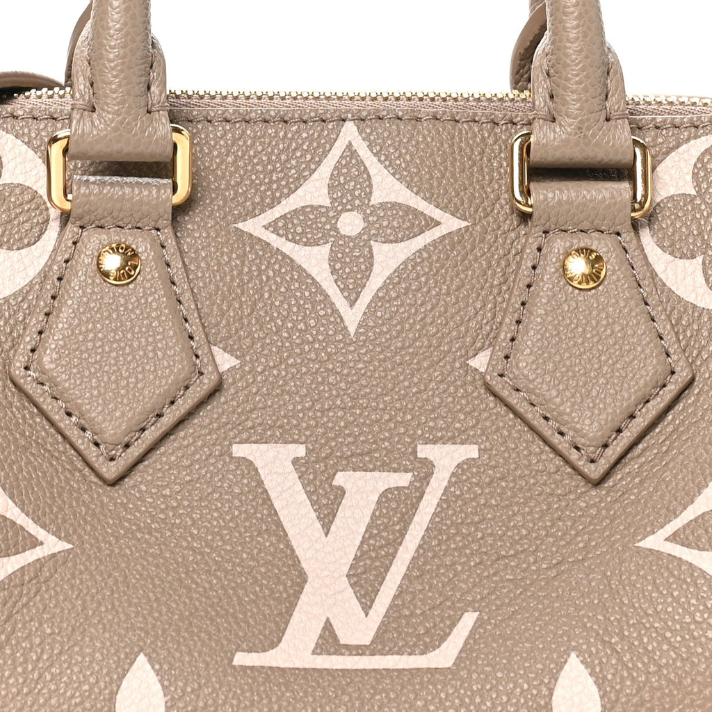 Empreinte Monogram Giant Speedy Bandouliere 20 Creme Beige