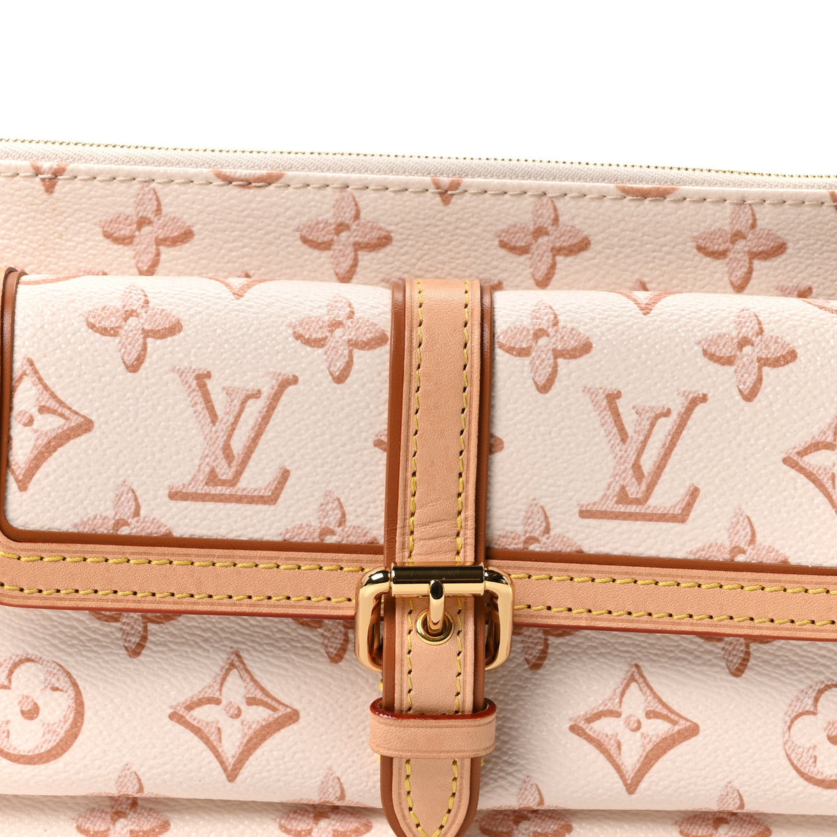 Monogram Fall For You Maxi Multi Pochette Accessories Beige Clair