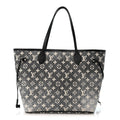 Denim Monogram Jacquard Neverfull MM Grey