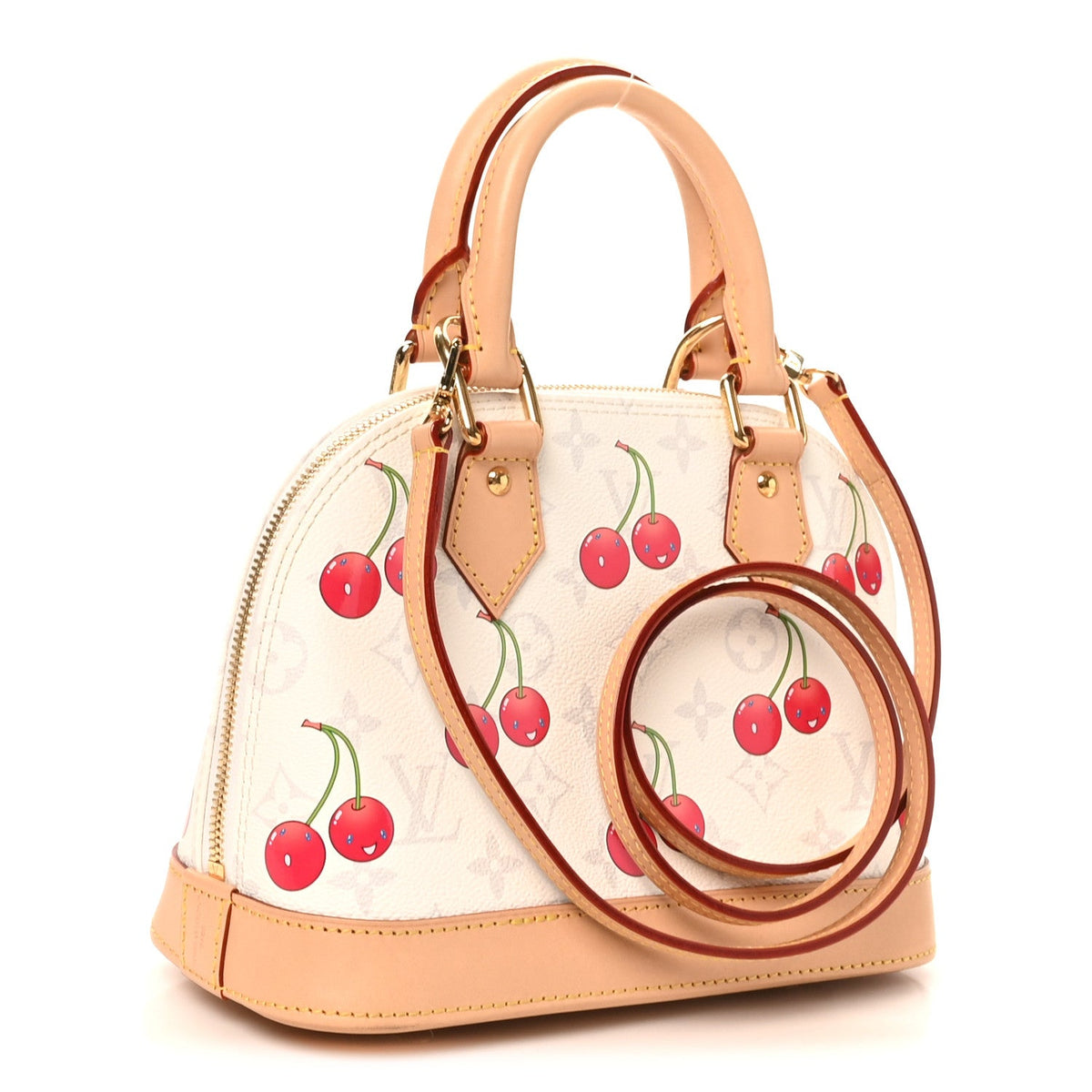 LV X TM Monogram Cerises Alma BB White