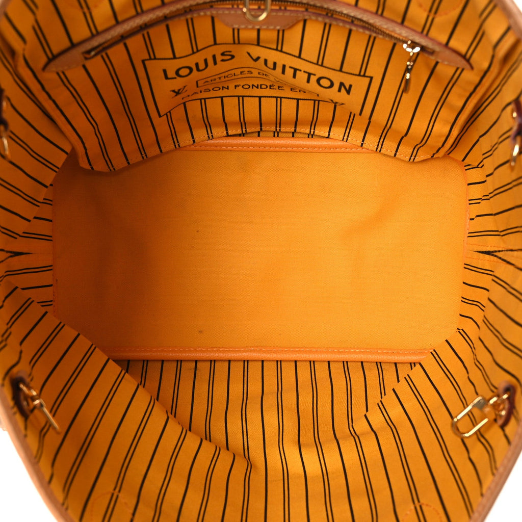 Monogram Inside Out Neverfull Bandouliere MM Jaune Safran