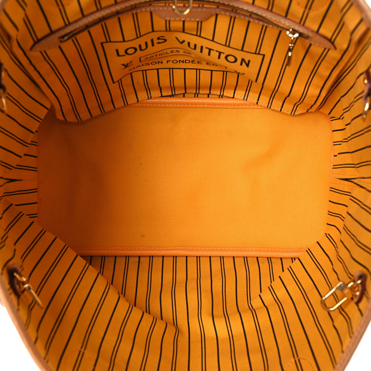 Monogram Inside Out Neverfull Bandouliere MM Jaune Safran