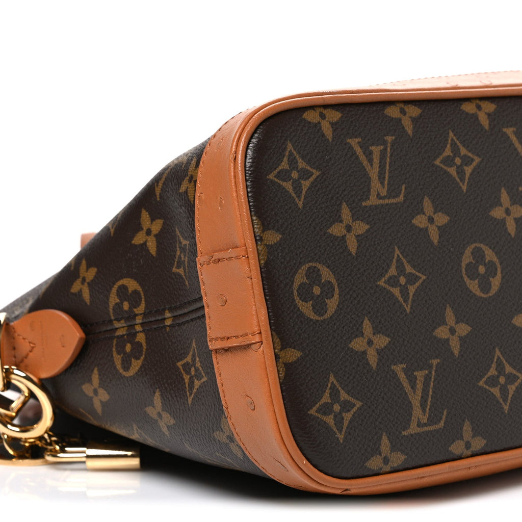 Monogram Ostrich Alma Soft MM Celebration