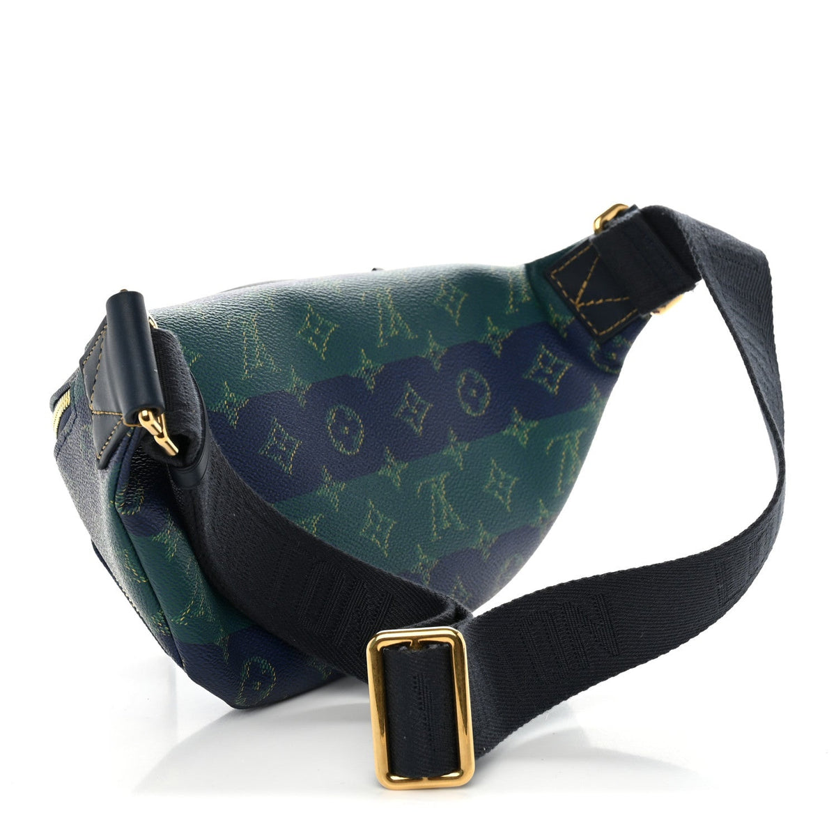 Monogram Heritage Rush Bumbag Blue Stripes