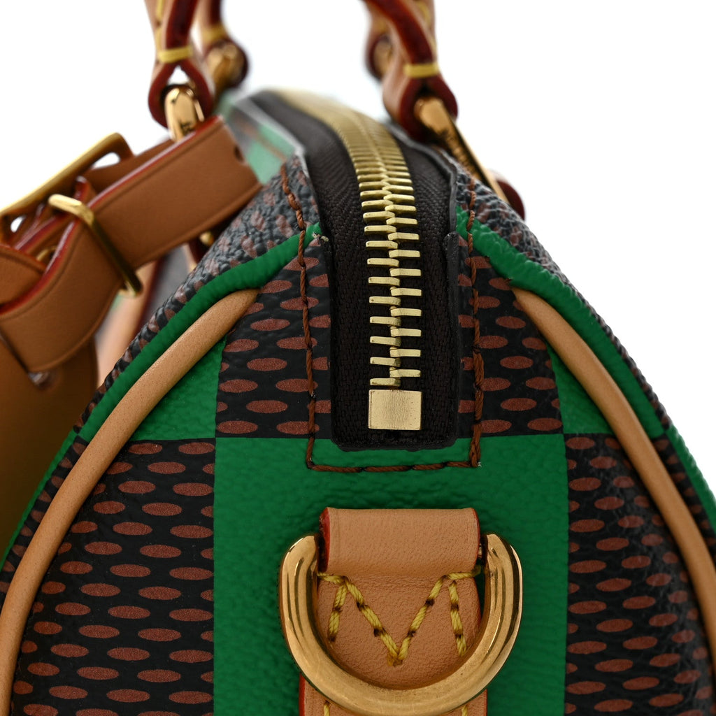 Damier Pop Speedy Bandouliere 18 Green