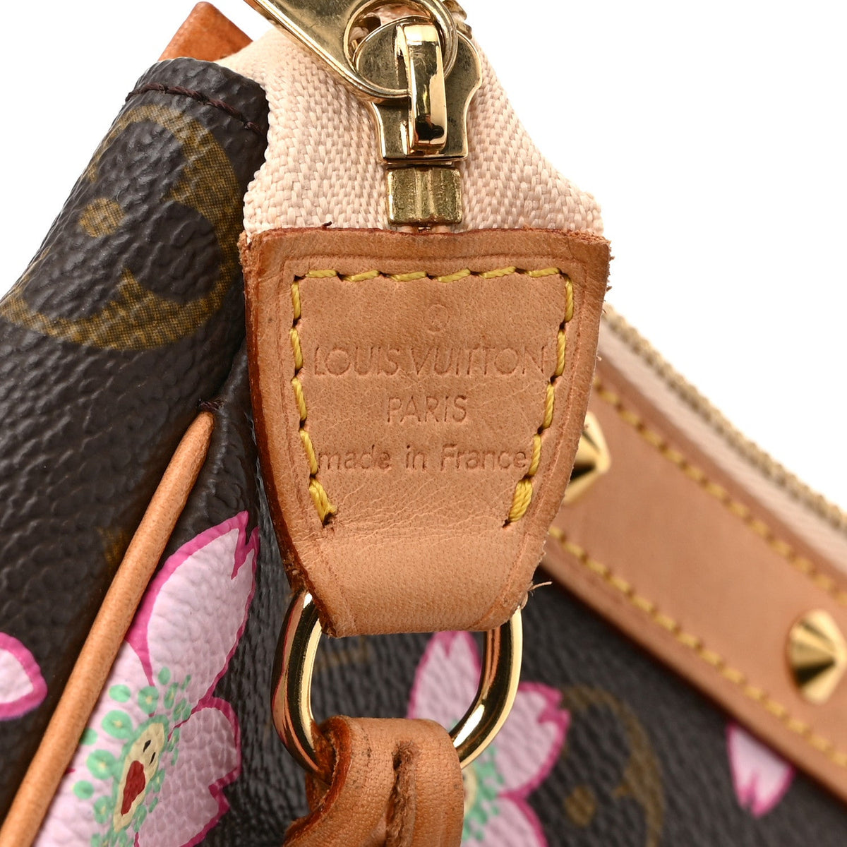 Monogram Cherry Blossom Pochette Accessories Brown