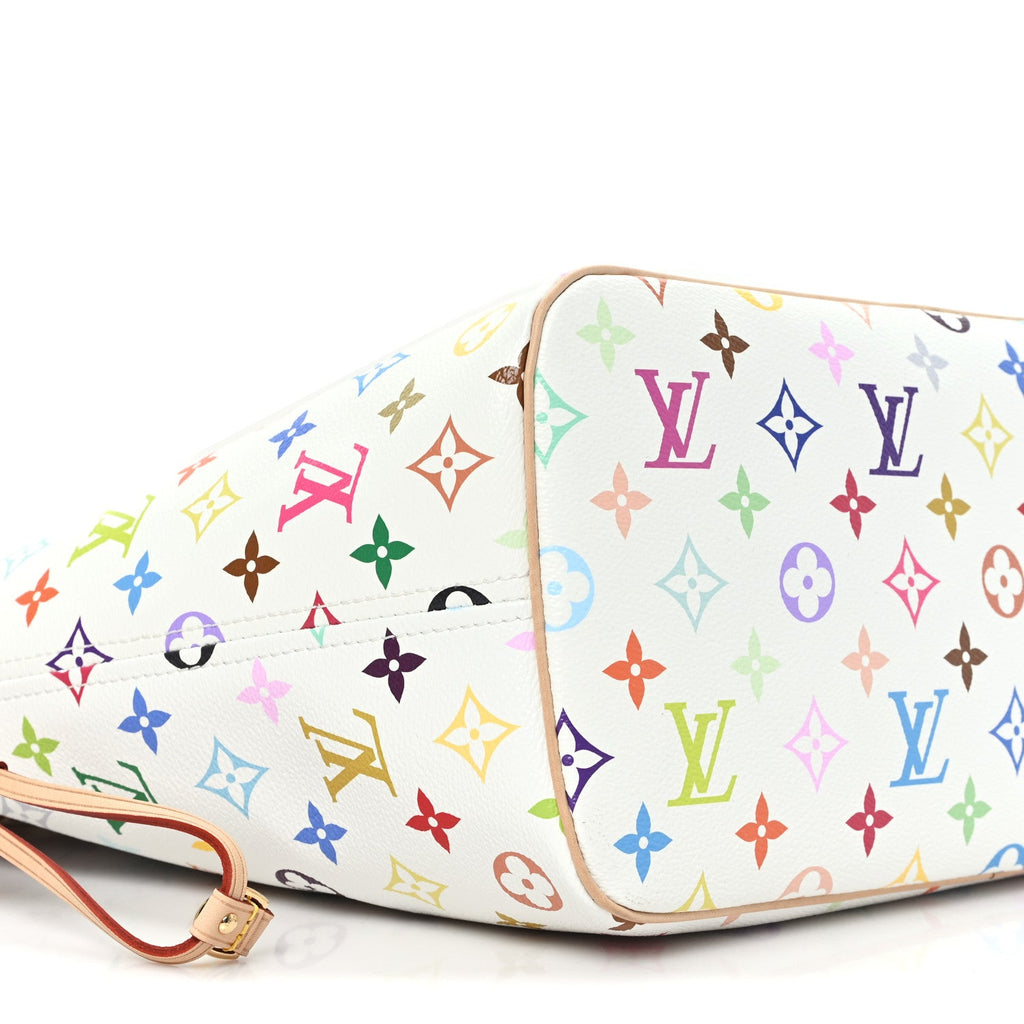 LV X TM Monogram Multicolor Neverfull MM White